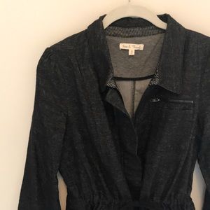 Super soft denim dress coat